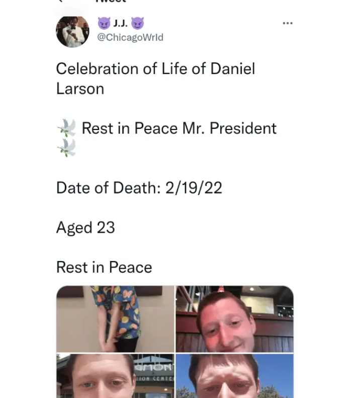 Tiktok Star Daniel Larson Death And Obituary: Was He Stabbed?