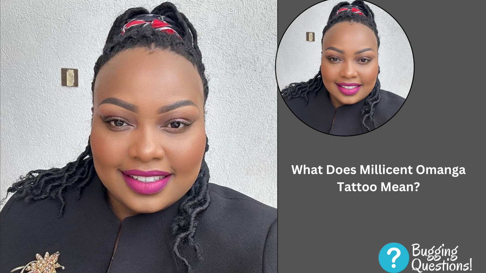 What Does Millicent Omanga Tattoo Mean?